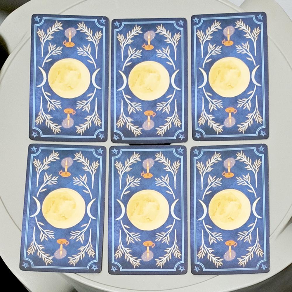 Jahreszeiten der Hexe: Winter Tarot - 78-Karten-Deck für Yule & Imbolc - Volkskunst Divinationswerkzeug 10,3*6cm