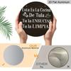2D Flat Retro Aluminum Wall Decorations In Various Sizes. Fun Spanish Round Signs, Humorous Kitchen and Home Decor, Ideal for Home Décor and Gifts