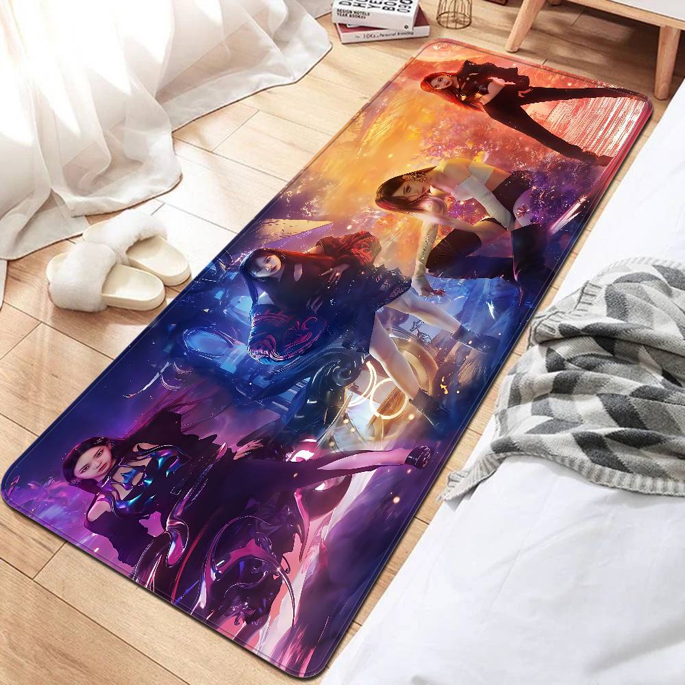 KPOP Korean Girl Group A-AespaS Floor Mat Non-Slip Laundry Room Mat Laundry Decor Balcony Child Living Room Household Carpets