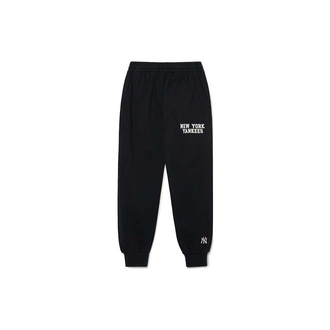 

New MLB New York Yankees Knitted Sweatpants Unisex Black 3APTV0131-50BKS XS