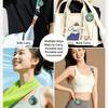 Mini Clip-On Bladeless Neck Fan USB Rechargeable 5-Speed 360° Rotatable Quiet Portable for Camping Travel Office