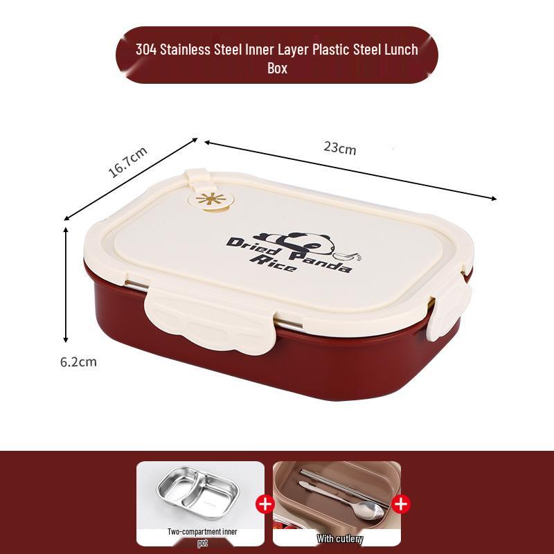 Microwaveable 304 Stainless Steel Lunch Box - 2026 Insulated Bento for Office Workers & Students