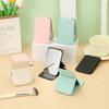 Desktop Makeup Mirror Pu Leather Portable Vanity Mirror Foldable Hand Mirror Compact Mirrors With Comb For Travel Tool