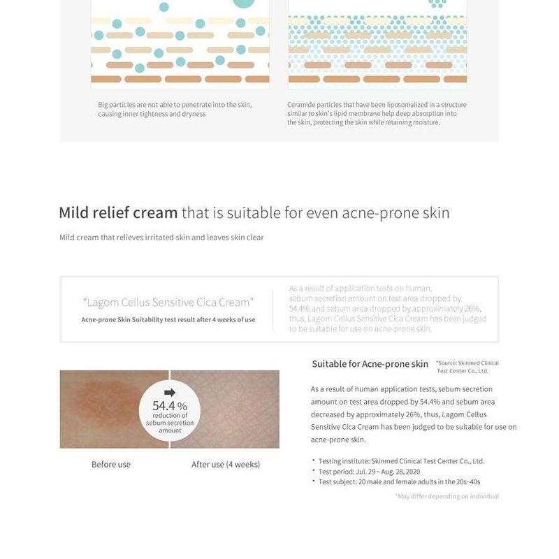 LAGOM Cellus Sensitive Cica Cream