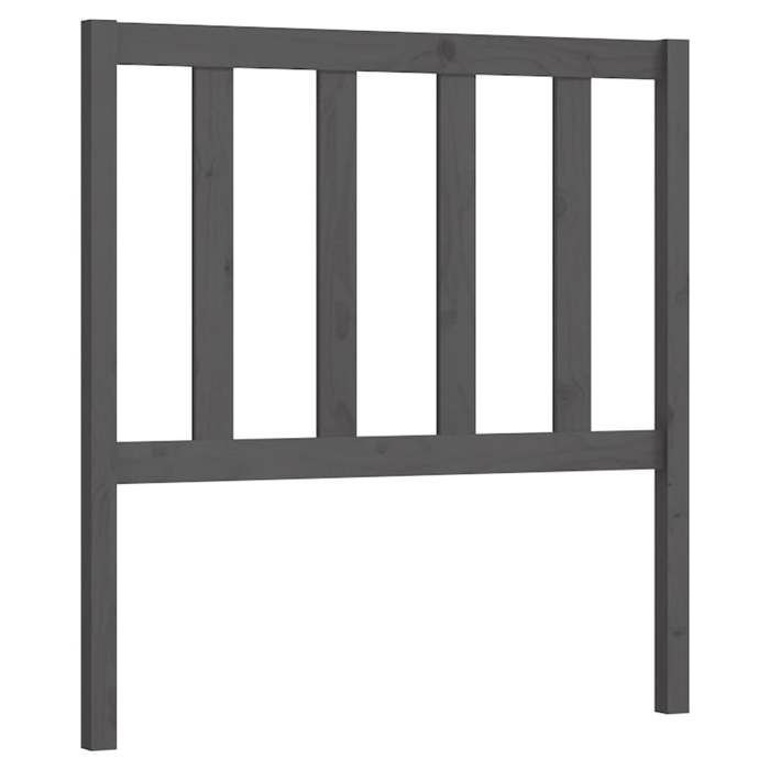 VidaXL Headboard Bedroom Furniture Head of Single Bed Frame Bed Accessory Interior Grey 96x4x100 Cm Wood 817722