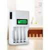New AAA AA Rechargeable Batteries 1800/900mAh 1.2V Ni-MH / 4 Slots LCD Charger