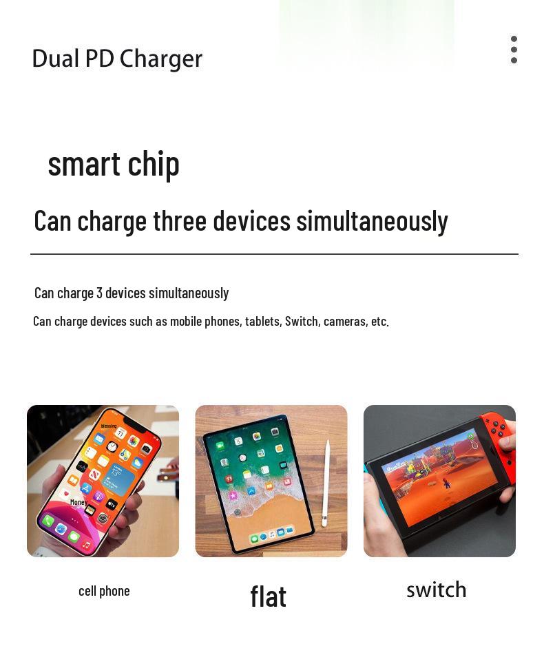 S22 65W Fast Charger for Samsung - Dual Port (USB-C & A) with UK/EU/US Specs