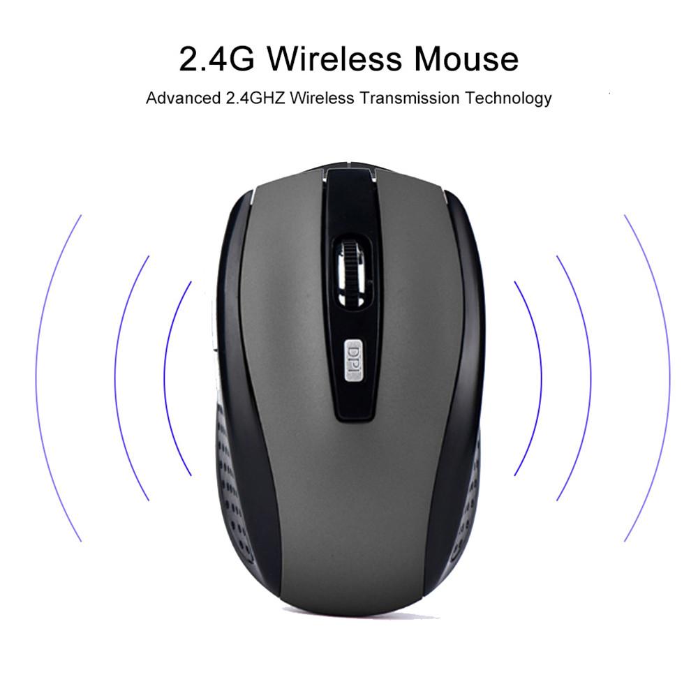 2.4G Wireless Mouse 2.4GHz Gaming Mouse 6D Optical Wireless Mouse Slim and Mini Compatible with MacBook and Laptops