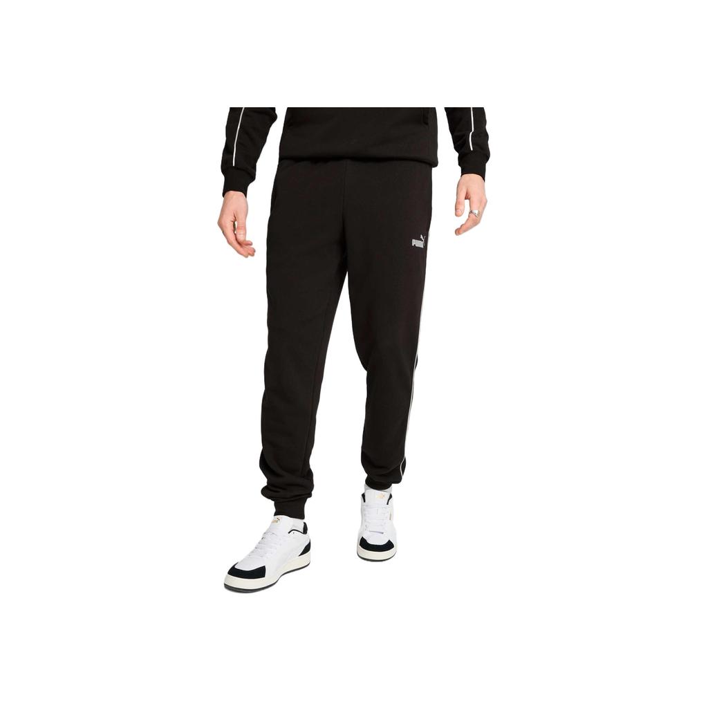 Puma Soft Skin-Friendly Fitted Simple Cuffed Casual Pants Men Bottoms Black 687535-01