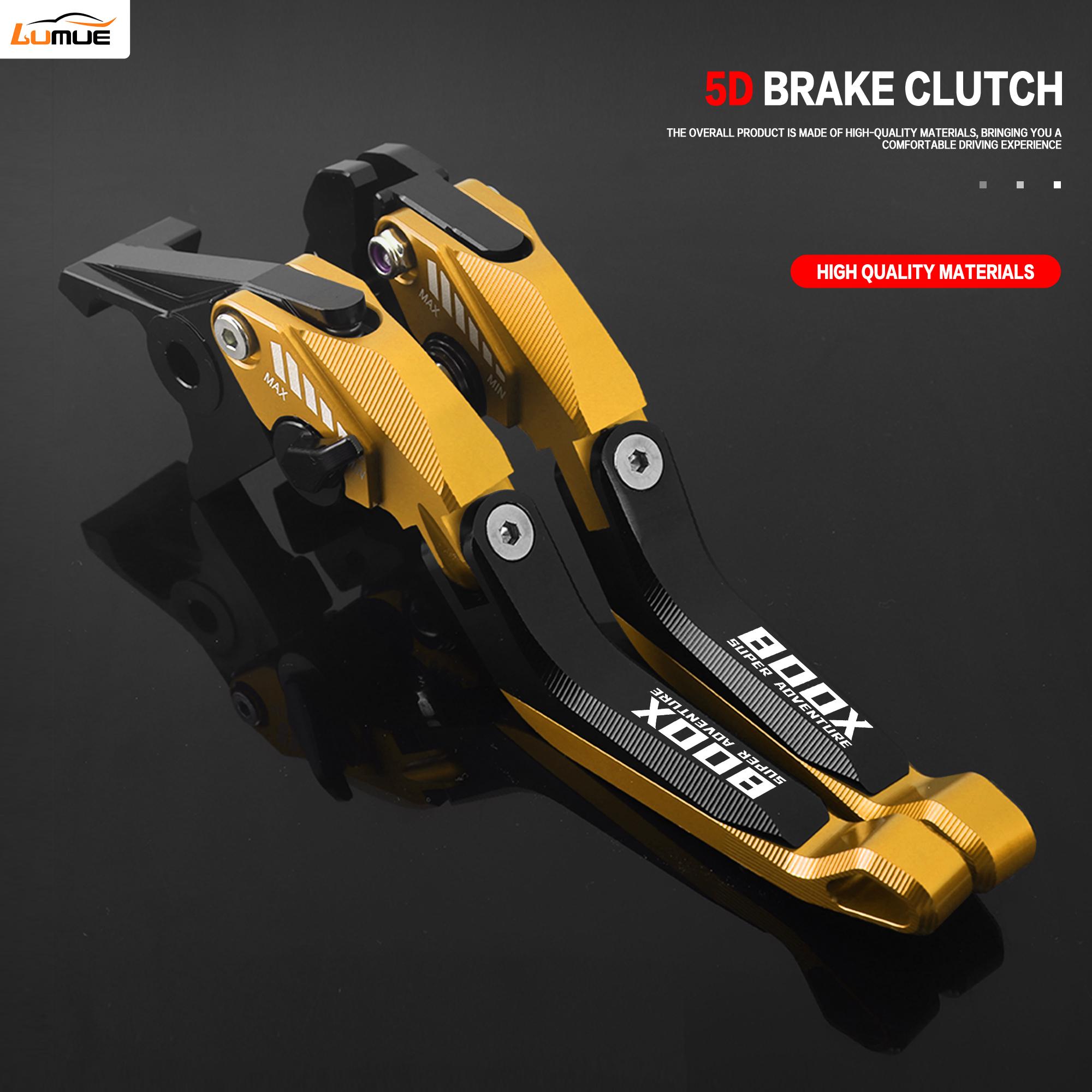 Motorcycle Adjustable Folding 5D Aluminum Brake Clutch Levers KOVE 800X Handle Lever NEW For KOVE 800X 800x pro 2023-2025 Y