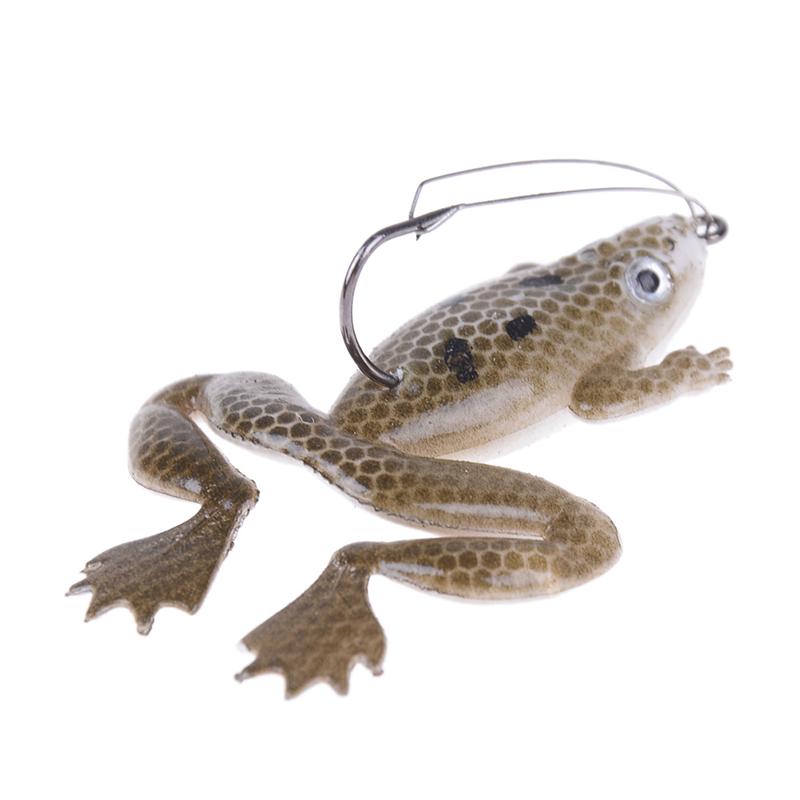 Lot 1Pcs Plastic Frog Fishing Lures ass Spinner Bait Weedless Hook Tackle 6L BH Lot 1Pcs Plastic Frog Fishing Lures ass Spinner Bait Weedless Hook Tackle 6L BH