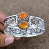 Carnelian Gemstone Handmade 925 Sterling Silver Cuff Bangle Adjustable KKG-779