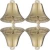 4Pcs Copper Cow Sheep Bells - Loud Metal Grazing Bells for Livestock Pets and DIY Crafts