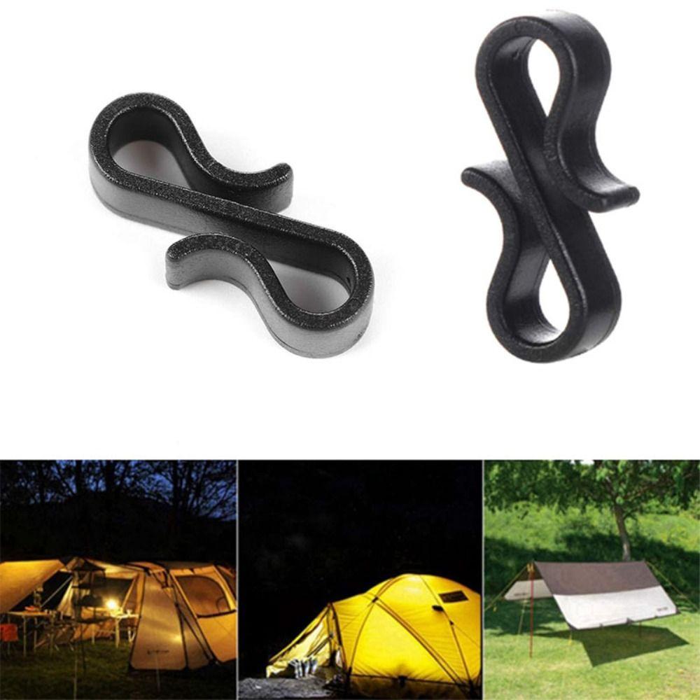 50pcs Clip Gutter Hooks S-shaped Elastic Tightening Hooks Light String Hook  Festival