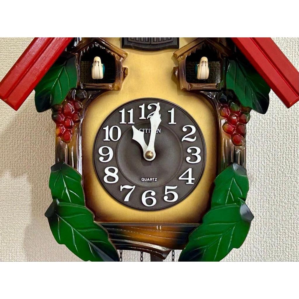 Used CITIZEN Cuckoo Clock, Quartz, Bellows Type, Working Condition