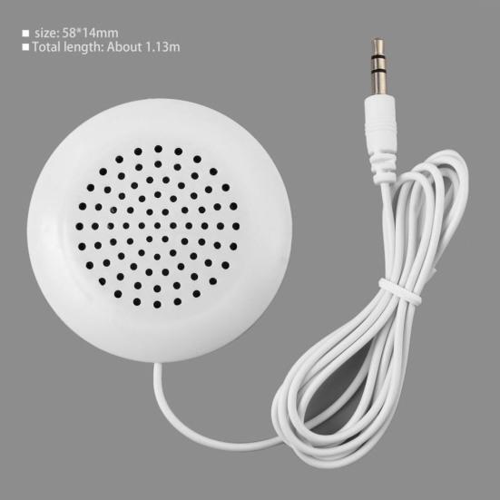 3.5mm Plug Mini Portable Stereo Pillow Speaker for MP3 MP4 Player for iPod for iPhone