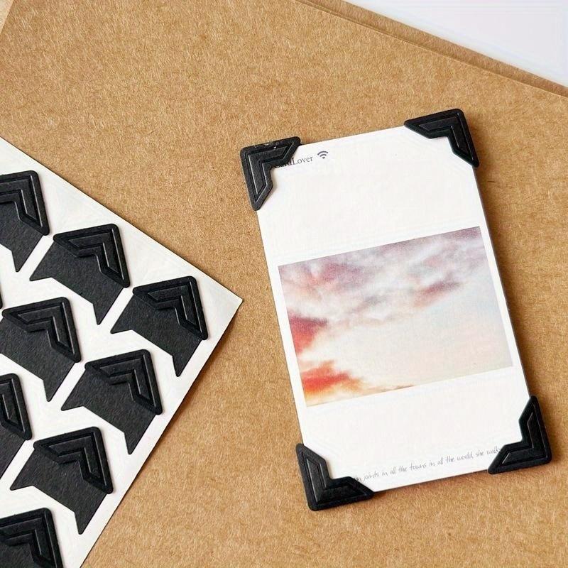 24pcs/sheet Self-adhesive Album Corner Sticker DIY scrapbook accessories, multi-color optional, memory preservation and production