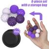 4/6/8/12pcs Magnetic Sensory Fidget Ball Toy, Attracting Stress Ball with Silicone Shell for Adults and Teens, Hand Massage Tool
