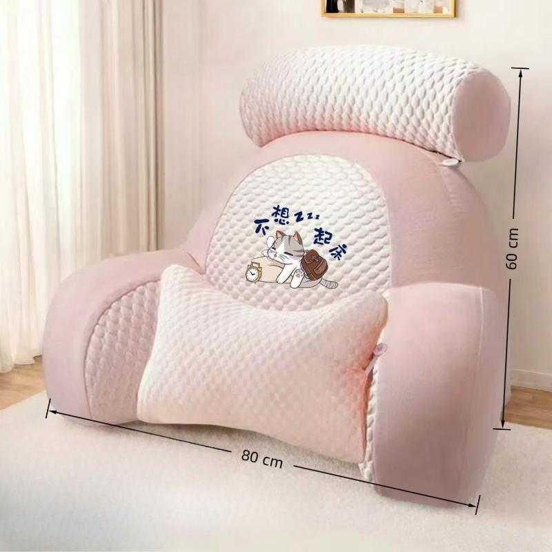 Double Headed Pillow  Comfortable Reading Bag On Bed  Support Waist Pillow Office Dormitory Living Room Sofa Waist Cushion