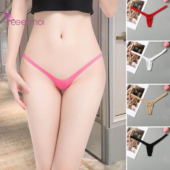 Lady G-string Pornographic Tiny Tempting Waist Hot Lightweight Sexy Elastic Low T-shape Lady Panties Female