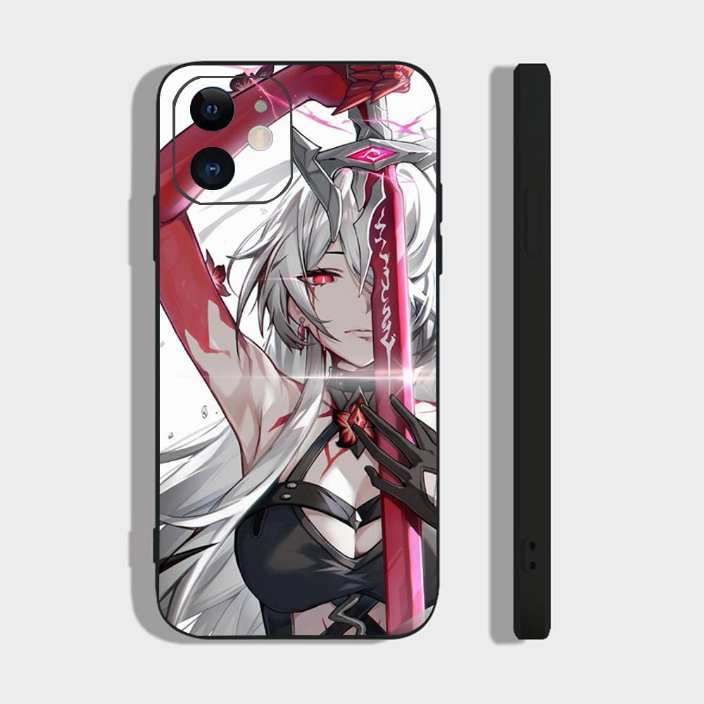 Acheron Animated Game Honkai Star Rail Phone Case For IPhone 17 Air 16 15 14 13 Pro Max 11 12 Black Silicone Cover