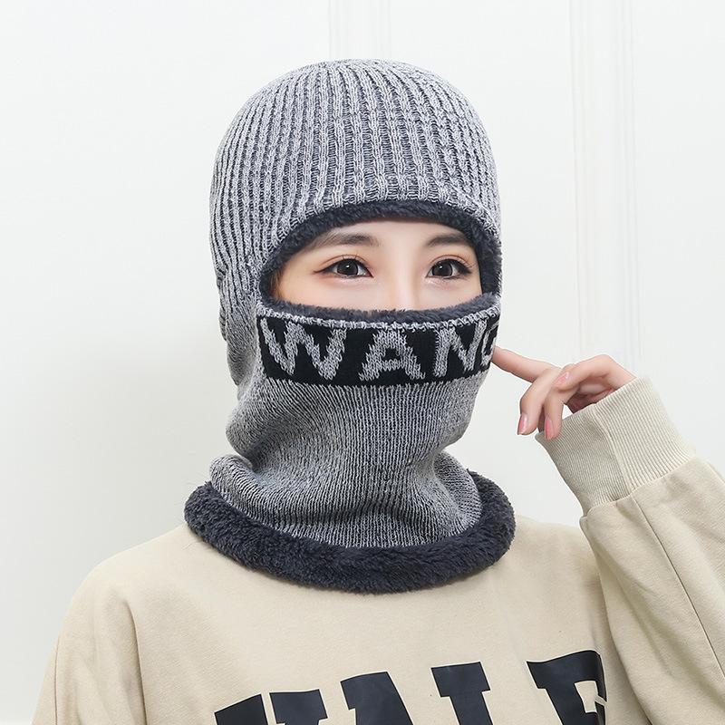 Winter Cap Ski Masks Warm Knitted Balaclava for Men Women Windproof Hat for Outdoor Sports
