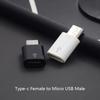 1Pcs Type C Female To Micro USB Male Converter Adapter for Android Phone Charging
