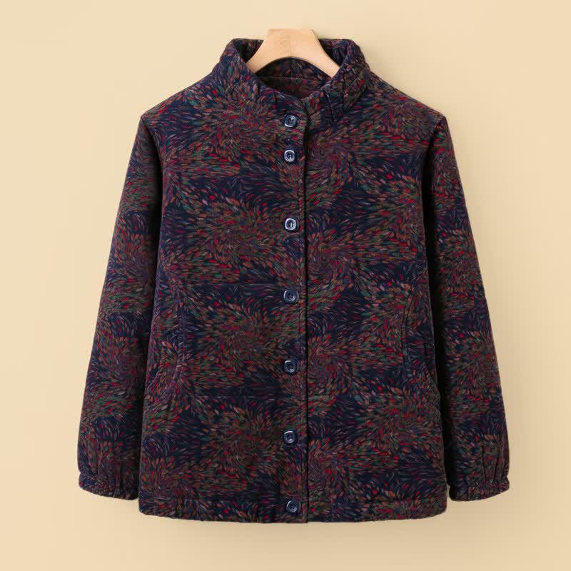 Yalu Women's Stand Collar Plush Padded Jacket