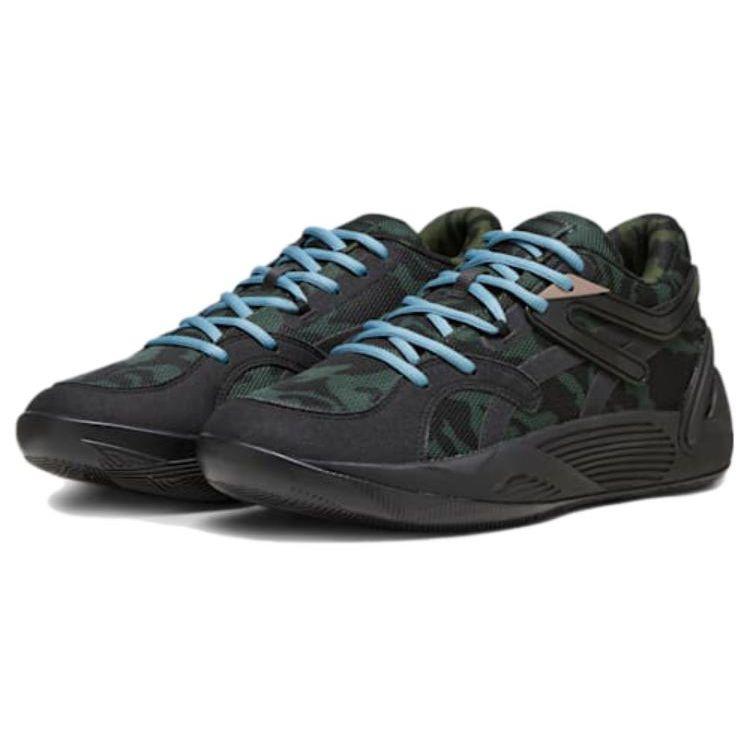 Puma TRC Blaze Court Camo Unisex Sneakers Black Myrtle Dark-Clove 379087-01