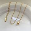 Stainless Steel Gold Plated Chain Necklaces | Dainty Figaro Link Twist Chain Chokers | Waterproof Hypoallergenic Jewelry for Wom