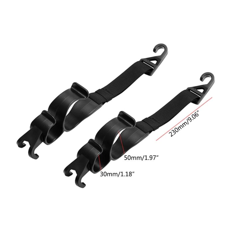 Car Seat Headrest Hook 2 Pack Hangers Storage Organizer Universal for Handbag Purse Coat Universal Fit Car SUV