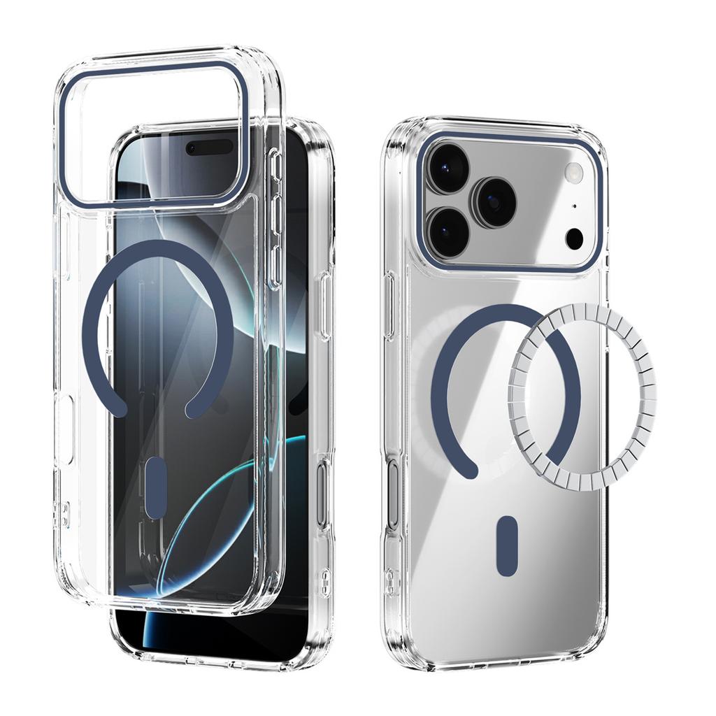 Magnetic for Magsafe Wireless Charging Phone Case for IPhone 17 Pro Max Hard Shell Transparent for Apple 17 Air 16 15 Plus 14 13