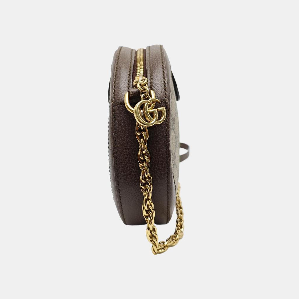 [Pre-Owned] Gucci Ophidia GG Mini Round Bag 'Beige' - Very Good #1NGF15T