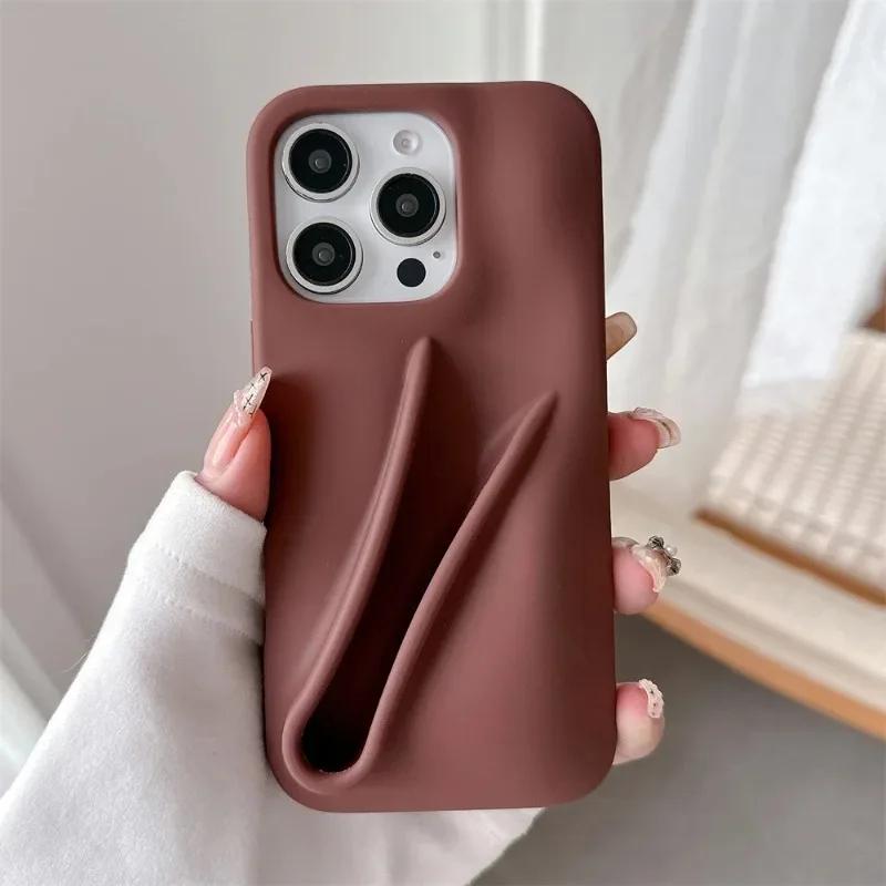 

New 2025 Hottest DIY Lipstick Holder Soft Phone Case for IPhone 17 16 15 14 13 12 Pro Max 17Air Liquid Soft Silicone Protect Cover For iPhone 12Pro max