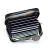 High-end Exquisite Sheepskin Small Card Bag Women's Fashionable Embroidered Zipper Organ ID Multi-card Change Purse