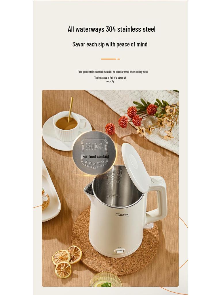 Midea MK-SHE1582 Elektrischer Wasserkocher mit Warmhaltefunktion