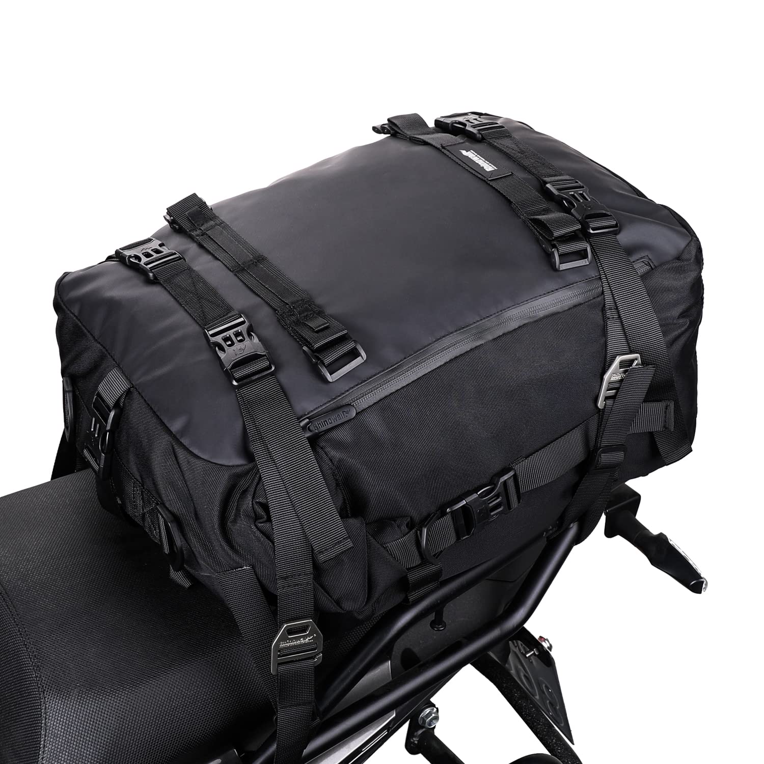 

Rhinowalk Motorcycle Seat Bag 30L Waterproof Touring Bag Large Capacity Saddle Bag Load Capacity Multifunctional Detachable Water-Repellent Bicycle Mo