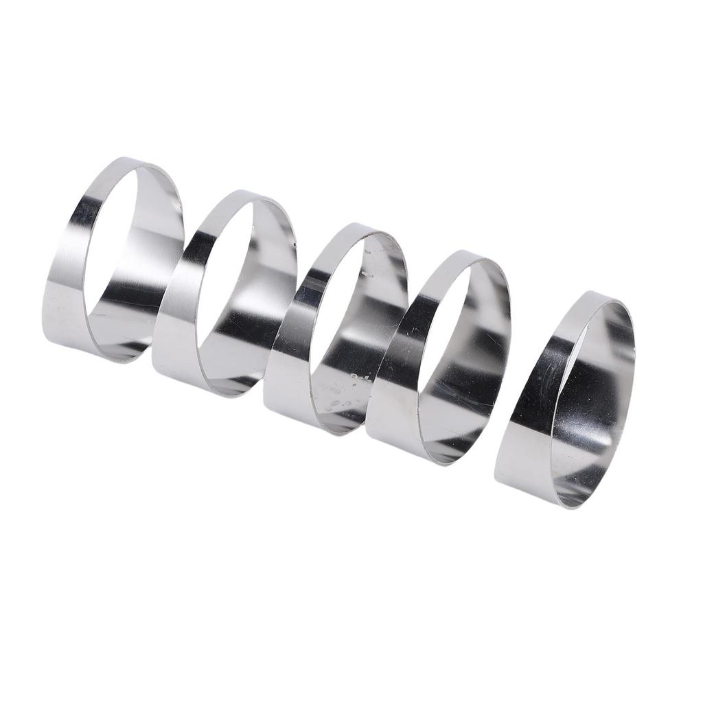 5Pcs 304 Stainless Steel Pie Cuts Tight Radius Deburred Not Welded for Automobiles Exhaust Pipe System Modification
