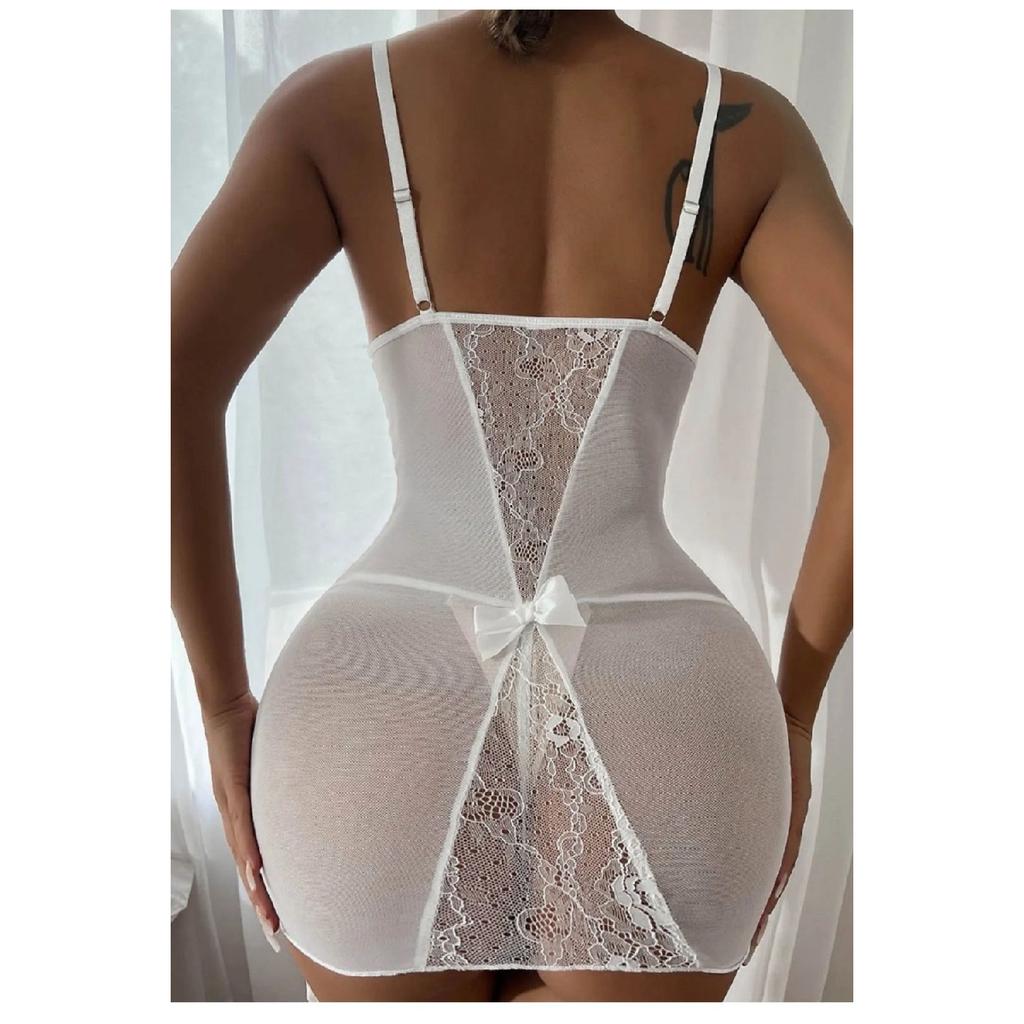 Women's Leopard Garter Set Night Dress Erotic Night Fantasy