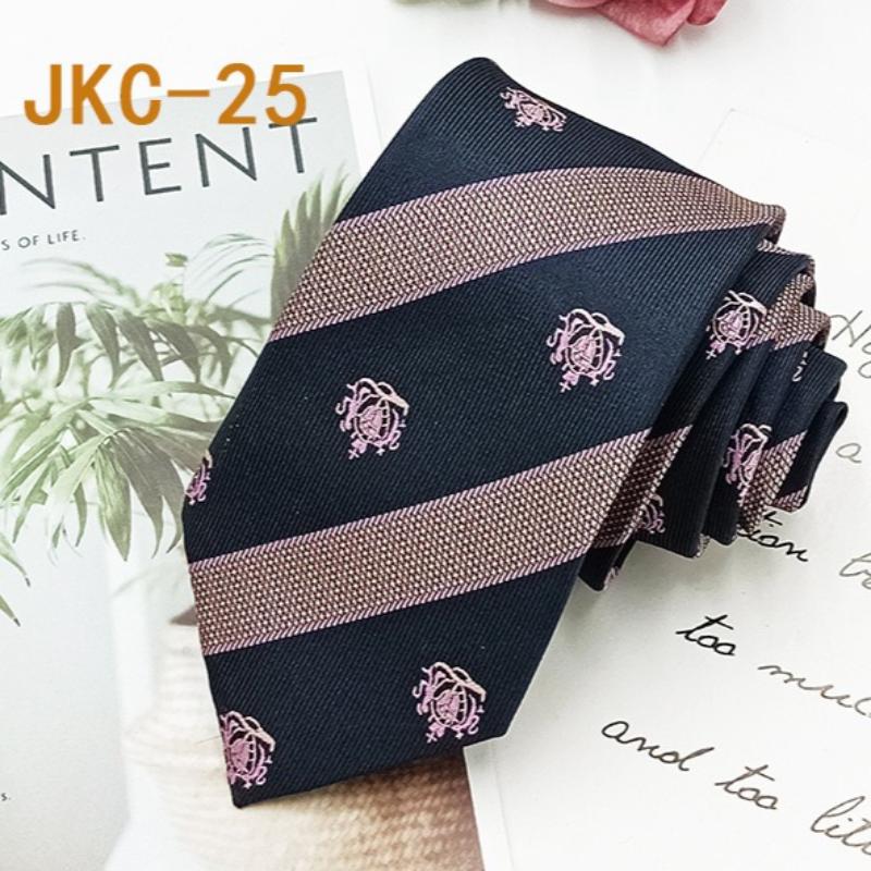 

Шкільна краватка JK для чоловіків і жінок, 7 см, ручна робота, модна та повсякденна, жакардова в смужку, універсальний аксесуар.