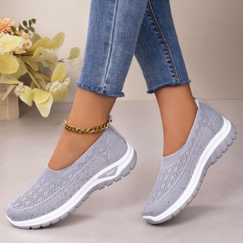 Damenschuhe, Große Größen Freizeitschuhe, Atmungsaktive Sportschuhe aus Mesh, Einschalige Leichte Babyschuhe, Weichsohlige Einzelschuhe zum Gehen