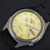 JAPAN 7019A VINTAGE SEIKO 5 AUTOMATIC MENS GOLDEN COLOR DIAL WATCH a701382-5 R206a-a701382