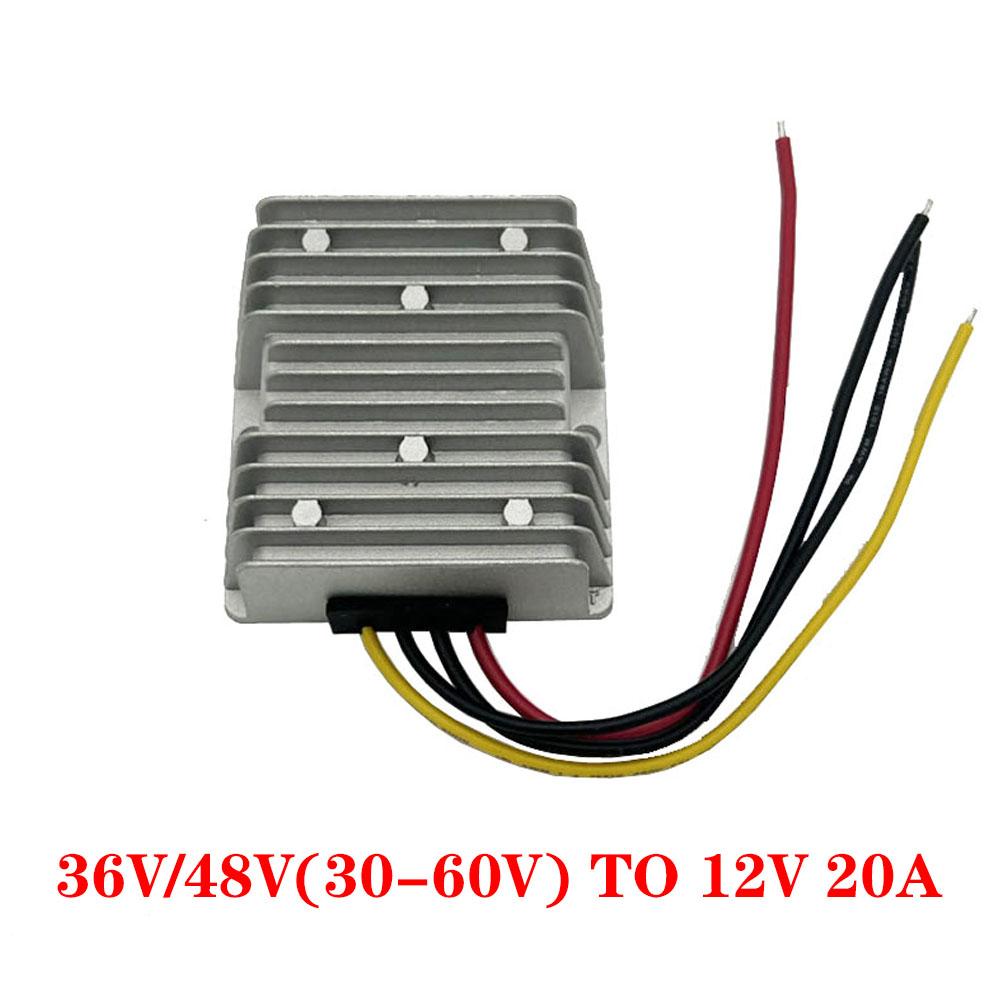 24V 36V 48V 60V 72V 18-90V to 12V 10A 20A 30A 40A DC DC Converter Step Down Voltage Regulator Transformer Car Power Supply