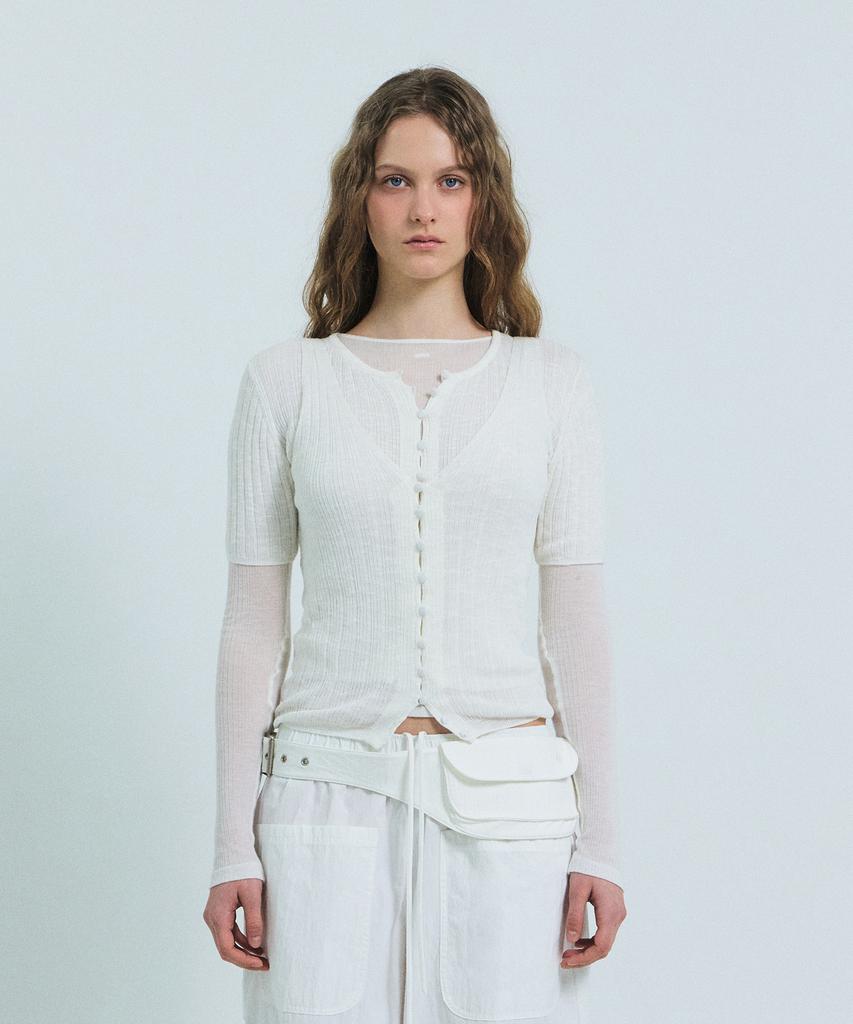 GROVE Gaby H/S Knit (White)