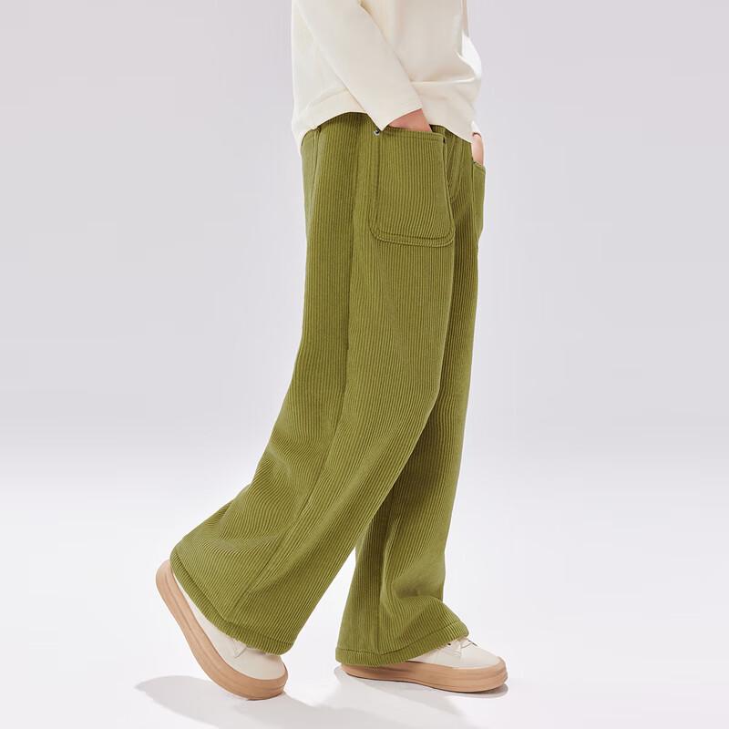 EBAER Kids Fleece-Lined Straight-Leg Winter Pants 130