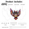 Puzzle Suncatcher Acrylic Owl Puzzle Colorful Rainbow Reflection Hanging Pendant No-Glue Relaxing