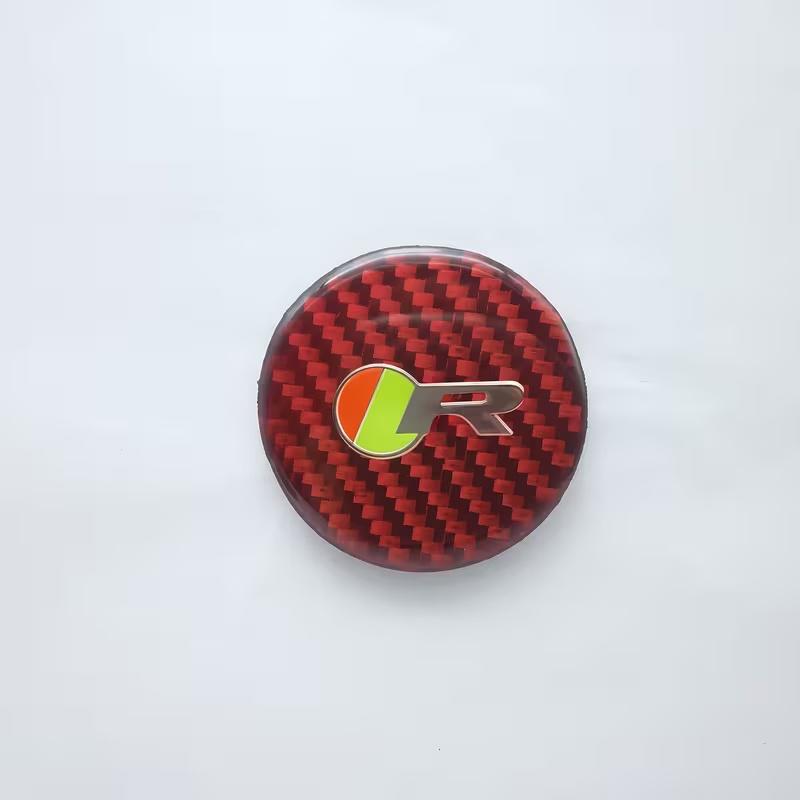 

1pc Carbon Fiber S/R Logo interior Emblem Badge Sticker for XF XE F-Pace XJ E-Pace F-Type XEL XFL R красный