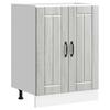 Base Cabinet Under Sink „Lucca” Grey Sonoma Glued Wood