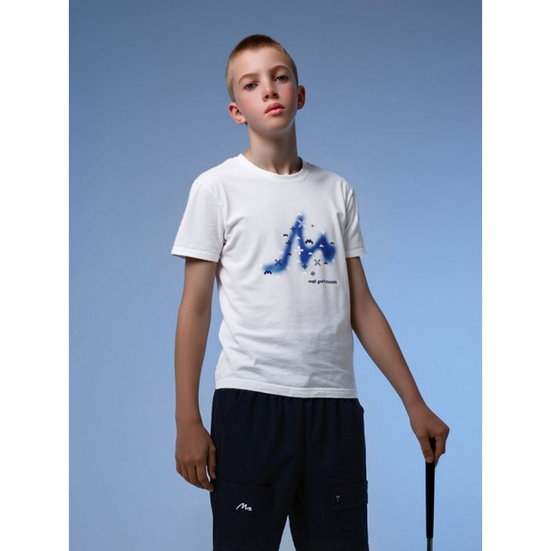 [Golf Series] Mqd Children's Clothing Boys' Quick-Drying Short-Sleeved T-Shirt Summer New Style Kidsren's Dyed T-Shirt