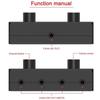 4 Way/2 Way Stereo Audio Switcher 2x1/1x2 4x1/1x4 with Mute Button Mini Headphone Switcher 3.5mm Portable